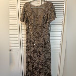 Brand new Alex evenings beaded gown